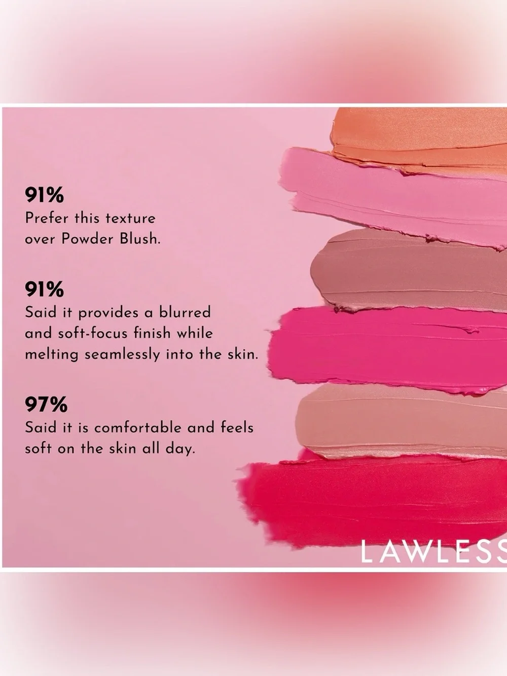 LAWLESS DUCHESS SOFT BLUR Cream Blush Compact — Rosy Pink